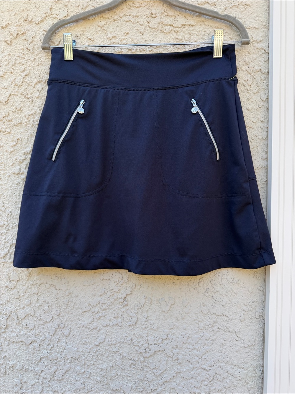 Daily Sports Women's Navy Blue Fron Zipper Active Skort Size XS